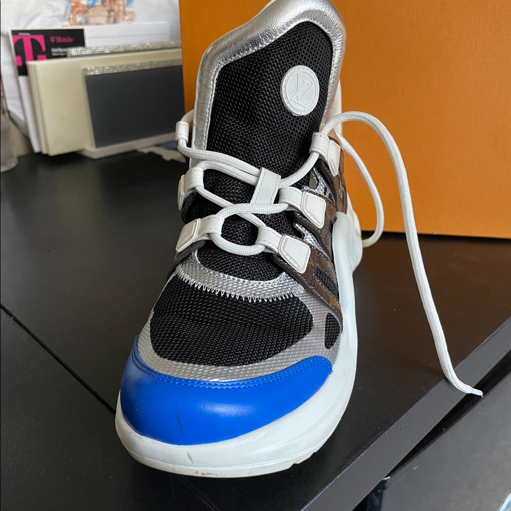 Louis Vuitton archlight sneaker blue brown white and black sneaker